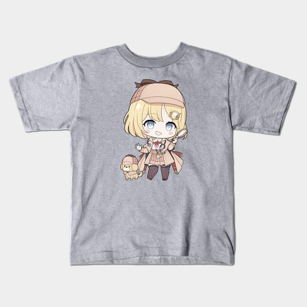 Hololive Amelia Watson Kids T-Shirt by Sorenmercier